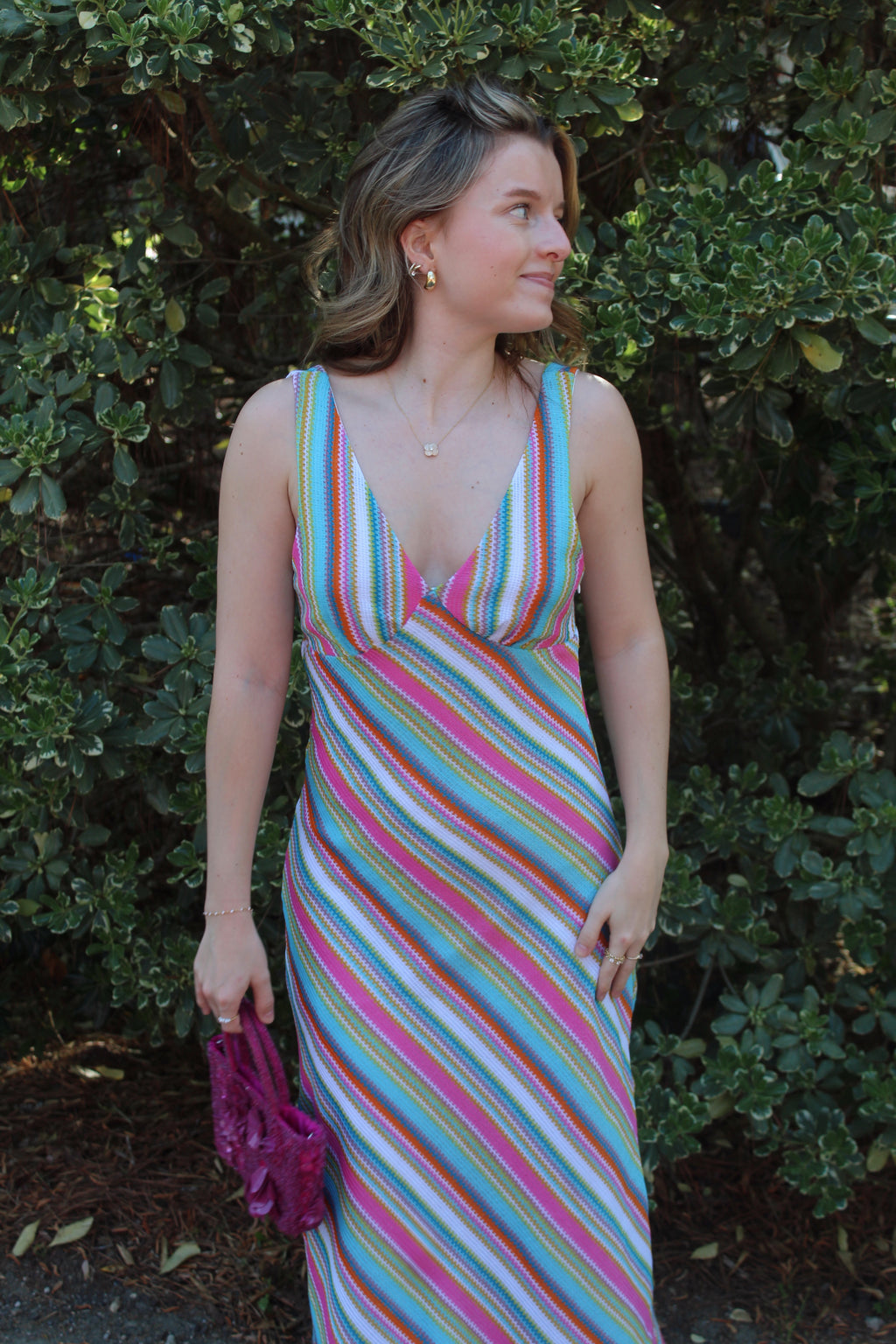 Malibu Stripe Midi