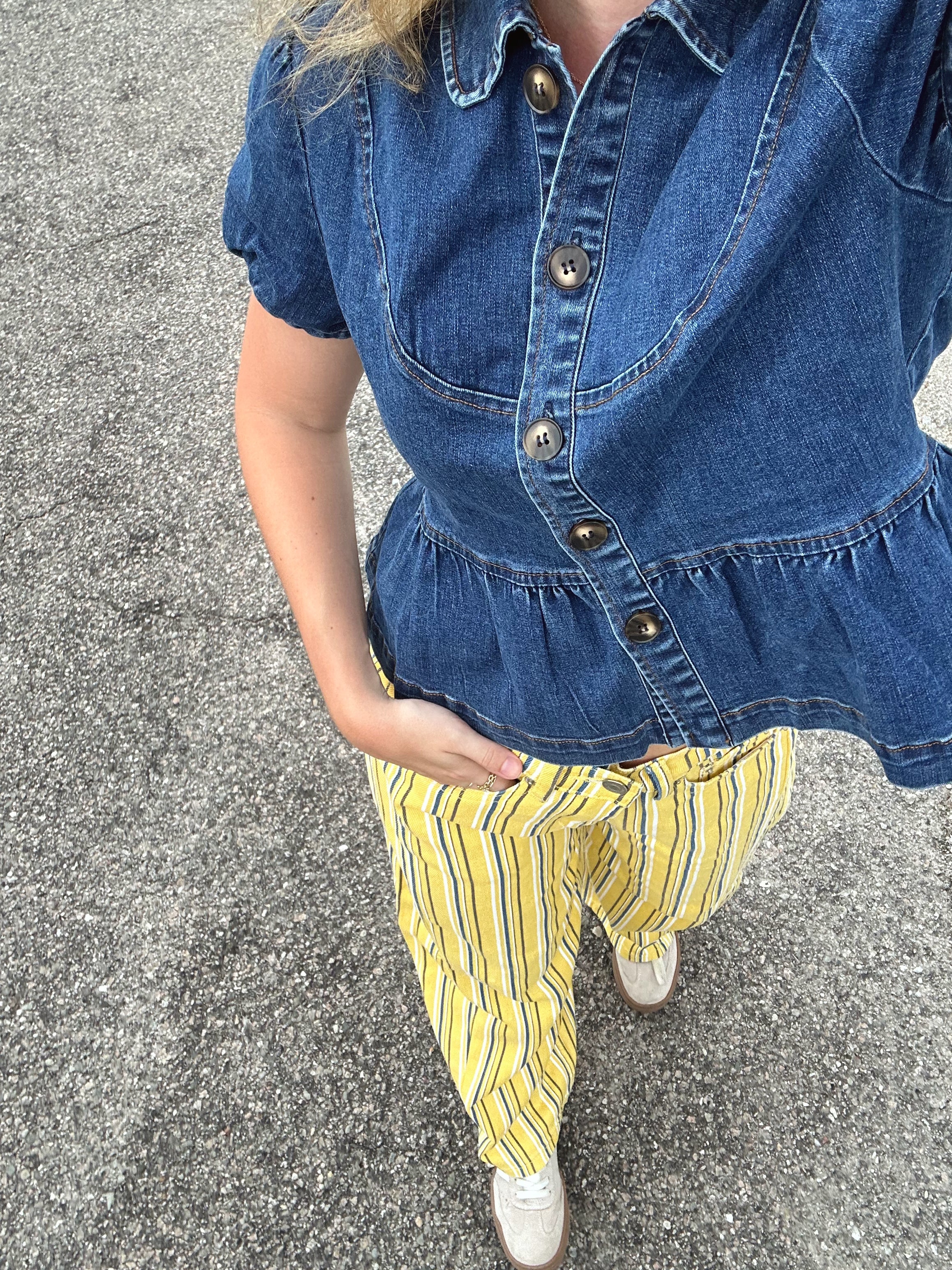 Sunwashed Stripe Jeans