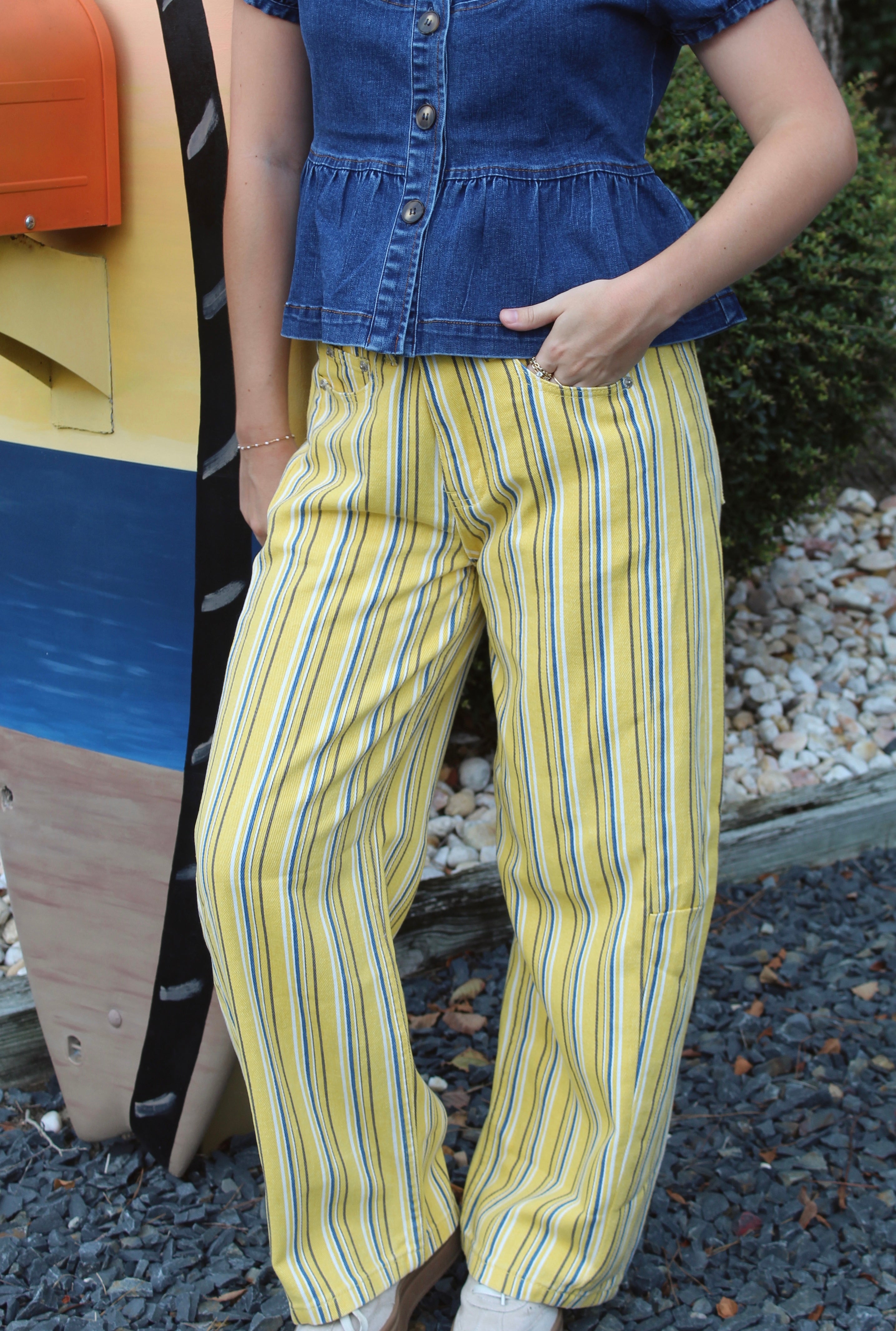 Sunwashed Stripe Jeans