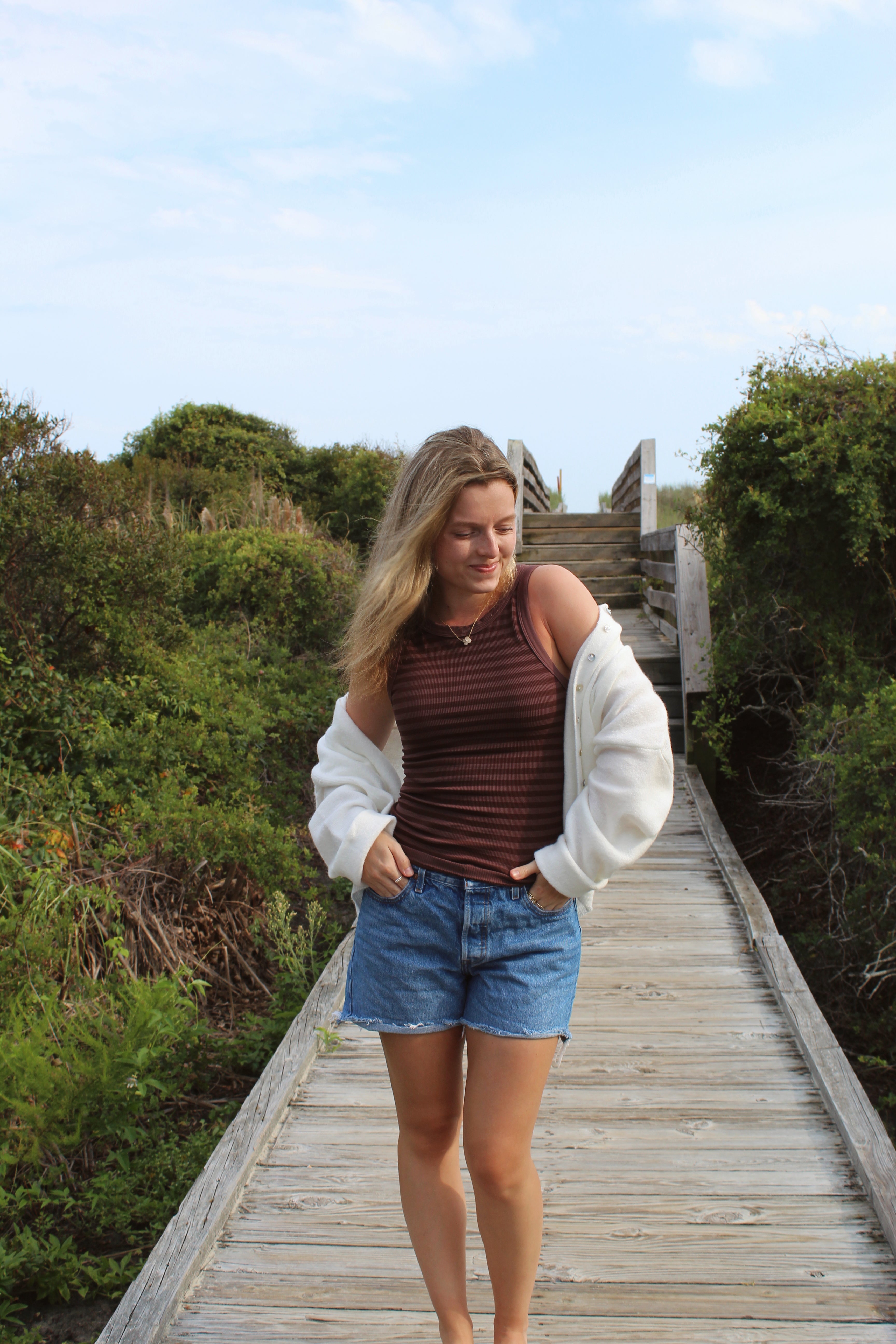 Mocha Stripe Tank