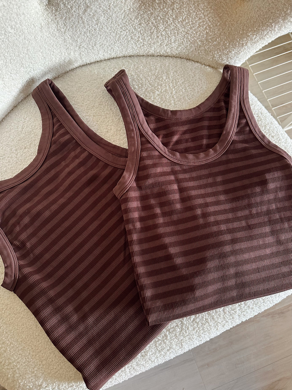 Mocha Stripe Tank