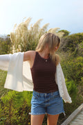 Mocha Stripe Tank