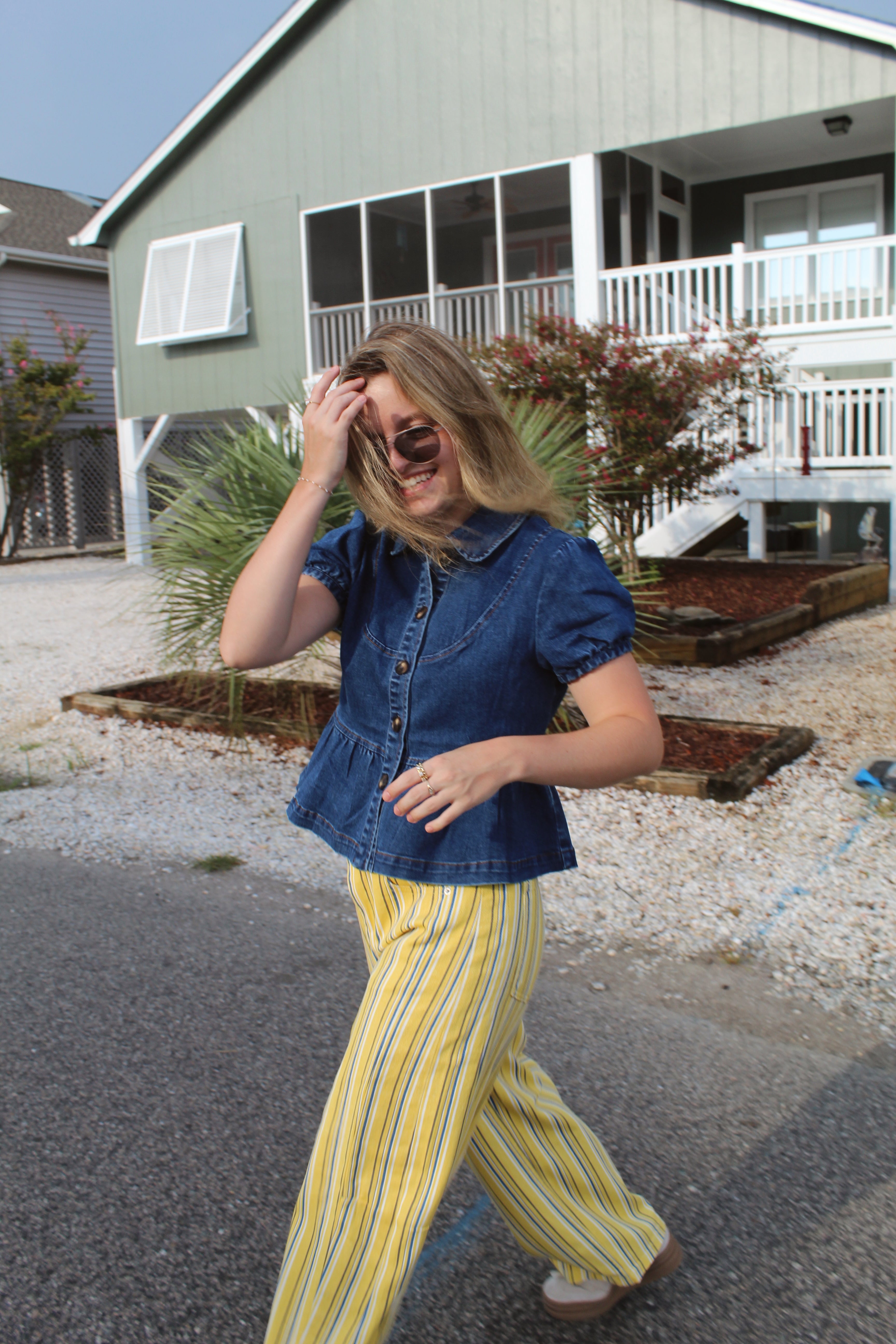 Sunwashed Stripe Jeans