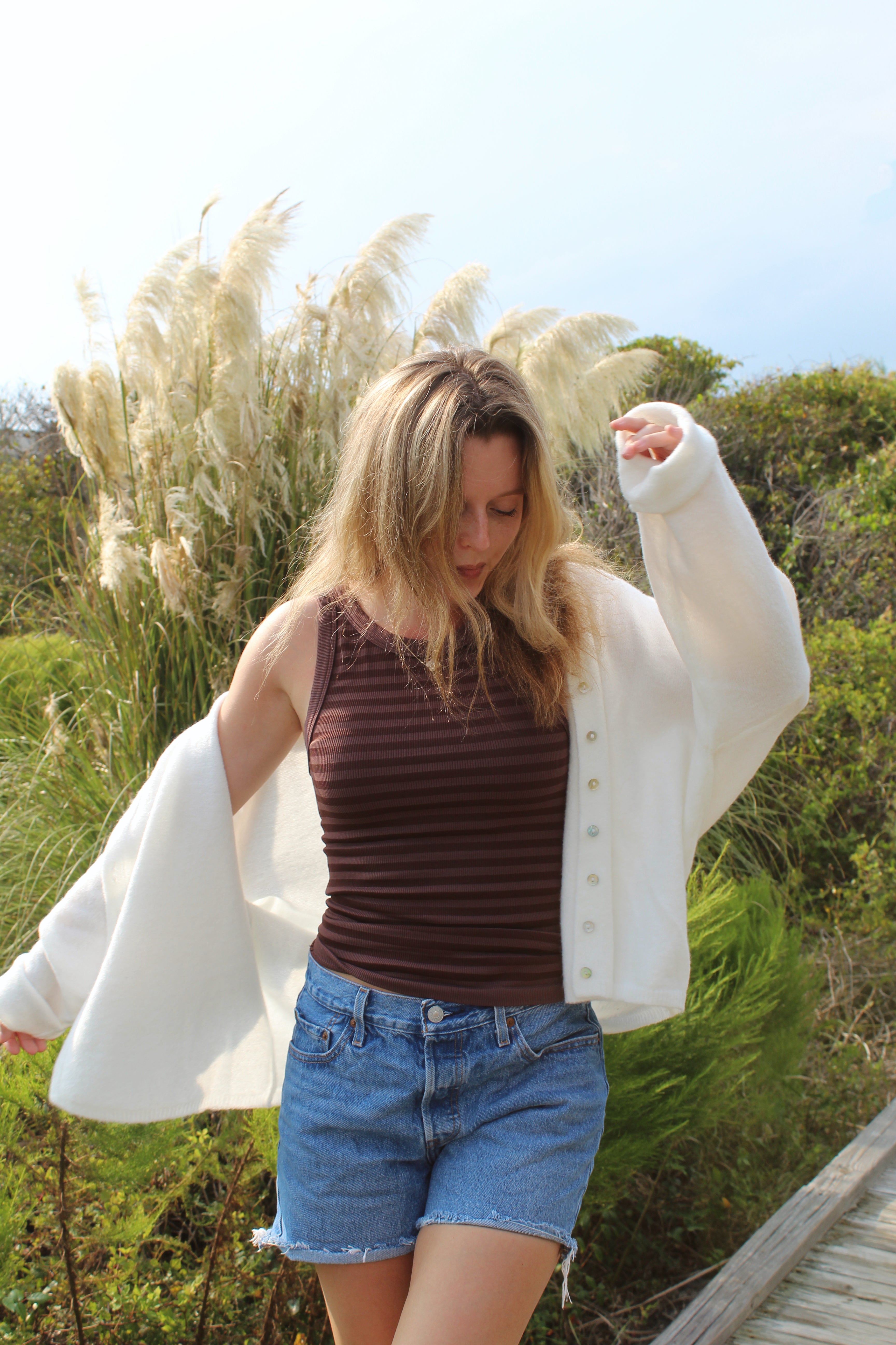 Mocha Stripe Tank