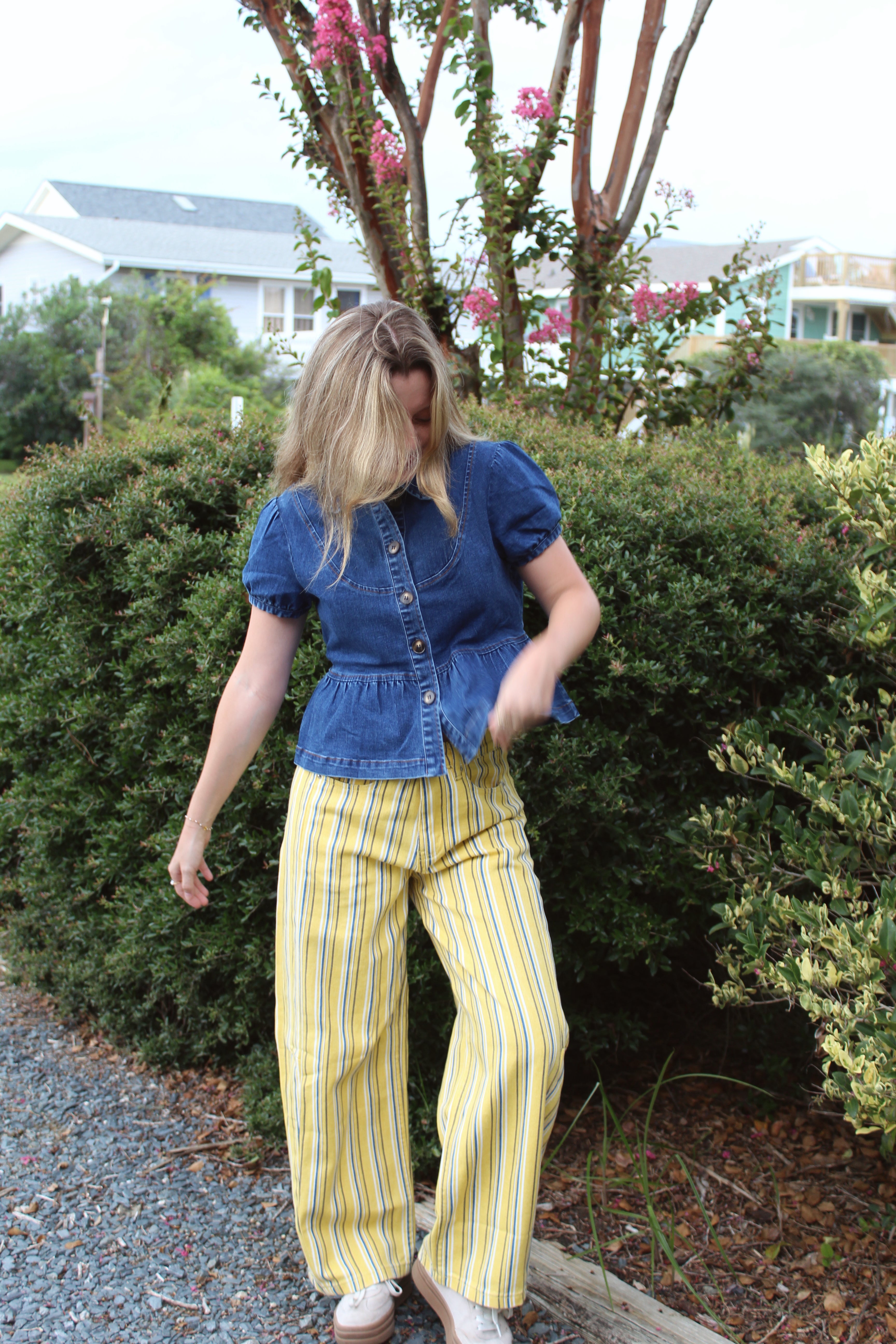 Sunwashed Stripe Jeans