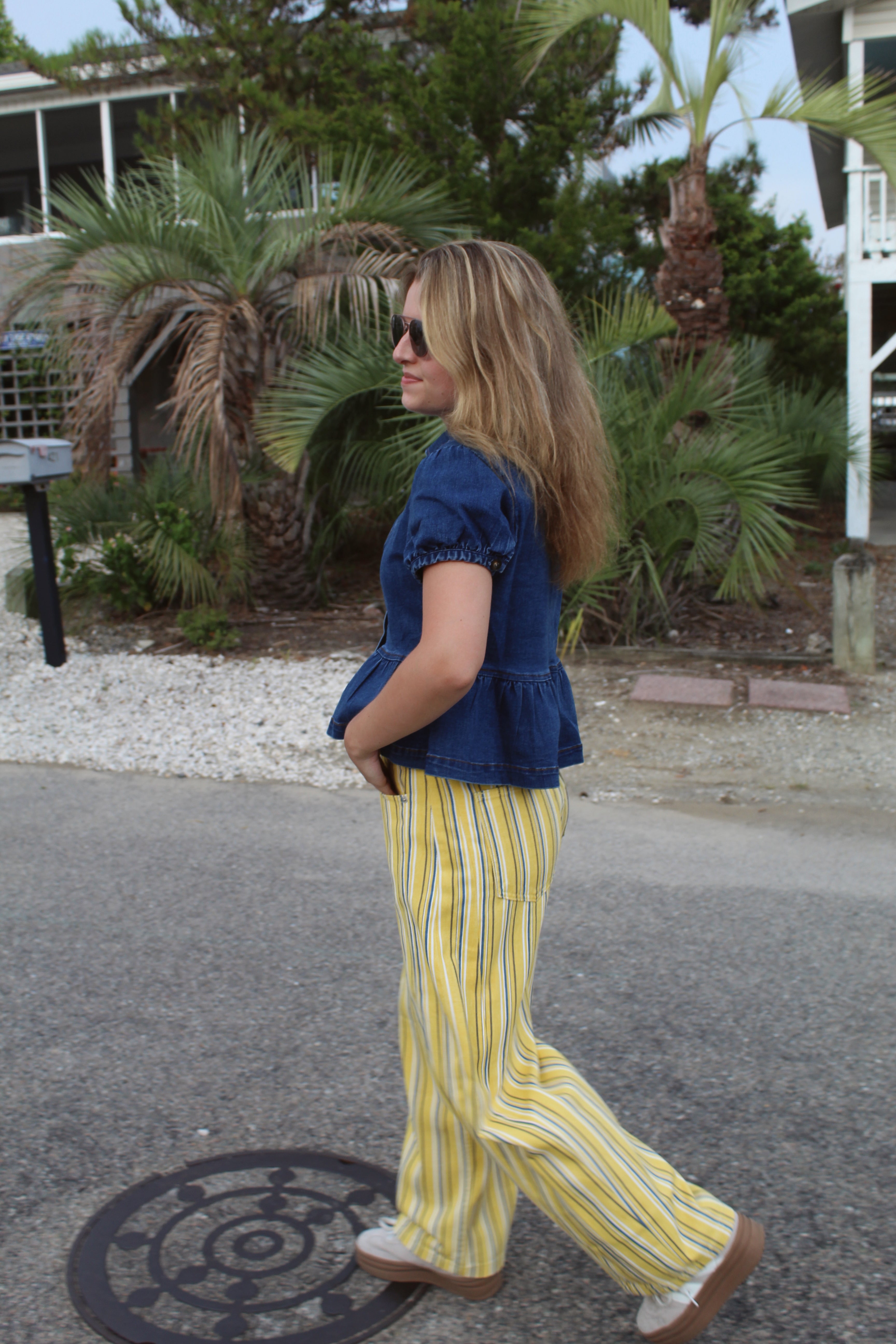 Sunwashed Stripe Jeans